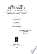 Archivio di filosofia