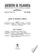 Archivio di filosofia