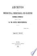 Archivio di medicina, chirurgia ed igiene