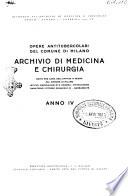 Archivio di medicina e chirurgia