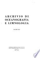 Archivio di oceanografia e limnologia