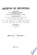 Archivio di ortopedia