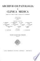 Archivio di patologia e clinica medica