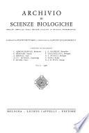 Archivio di Scienze Biologiche