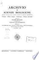 Archivio di scienze biologiche