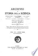 Archivio di storia della scienza