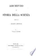 Archivio di storia della scienza