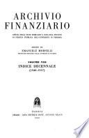 Archivio finanziario
