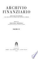 Archivio finanziario