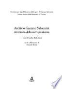 Archivio Gaetano Salvemini
