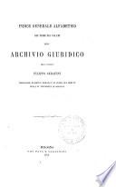 Archivio giuridico Filippo Serafini
