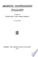 Archivio glottologico italiano