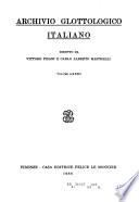 Archivio glottologico italiano