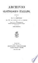 Archivio glottologico italiano