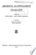 Archivio glottologico italiano