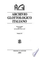 Archivio glottologico italiano