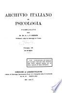 Archivio Italiano di Psicologia Generale e del Lavoro