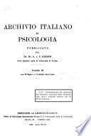 Archivio Italiano di Psicologia Generale e del Lavoro