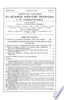 Archivio italiano di scienze mediche tropicali e di parassitologia
