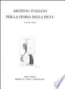 Archivio italiano per la storia della pietà