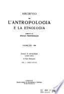Archivio per l'antropologia e l'etnologia