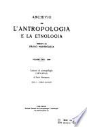 Archivio per l'antropologia e l'etnologia