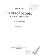 Archivio per l'antropologia e l'etnologia