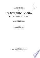 Archivio per l'antropologia e l'etnologia