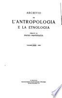 Archivio per l'antropologia e l'etnologia