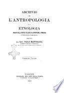 Archivio per l'antropologia e la etnologia
