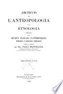 Archivio per l'antropologia e la etnologia