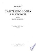 Archivio per l'antropologia e la etnologia