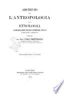 Archivio per l'antropologia e la etnologia