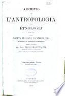 Archivio per l'antropologia e la etnologia