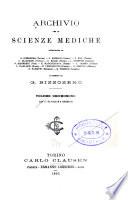 Archivio per le scienze mediche