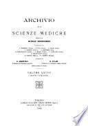 Archivio per le scienze mediche