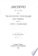 Archivio per lo studio delle tradizioni popolari