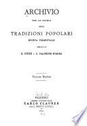 Archivio per lo studio delle tradizioni popolari