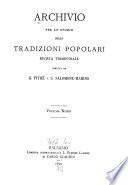 Archivio per lo studio delle tradizioni popolari