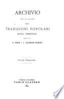 Archivio per lo studio delle tradizioni popolari
