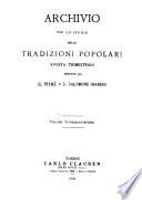 Archivio per lo studio delle tradizioni popolari