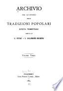 Archivio per lo studio delle tradizioni popolari