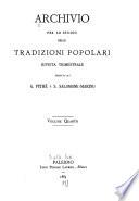 Archivio per lo studio delle tradizioni popolari