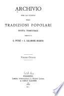 Archivio per lo studio delle tradizioni popolari