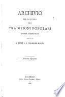 Archivio per lo studio delle tradizioni popolari