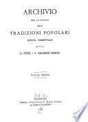 Archivio per lo studio delle tradizioni popolari