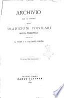 Archivio per lo studio delle tradizioni popolari rivista trimestrale