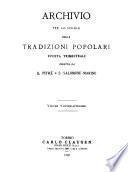 Archivio per lo studio delle tradizioni populari