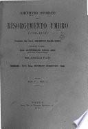 Archivio storico del Risorgimento umbro, 1796-1870