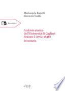 Archivio storico dell'Università di Cagliari: Sezione I (1764-1848), inventario